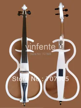 

One 4/4 full size New Electric cello Powerful Sound White solid wood