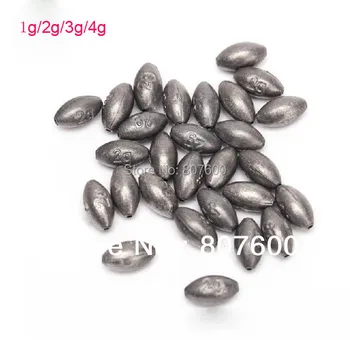 

BassLegend- Fishing Lead Egg Sinker Slip Sinker Weight 1g/2g/3g/4g 1 bag
