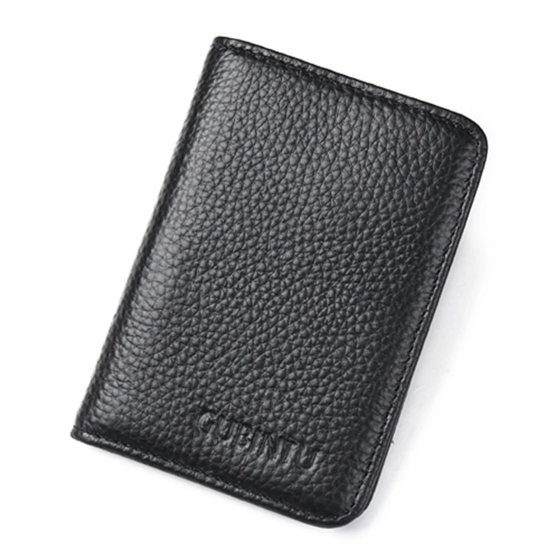 Новая мода RFID передний карман кошелек Мужской Бизнес Тонкий держатель для кредитных карт ID Чехол из искусственной кожи контейнеры для карт