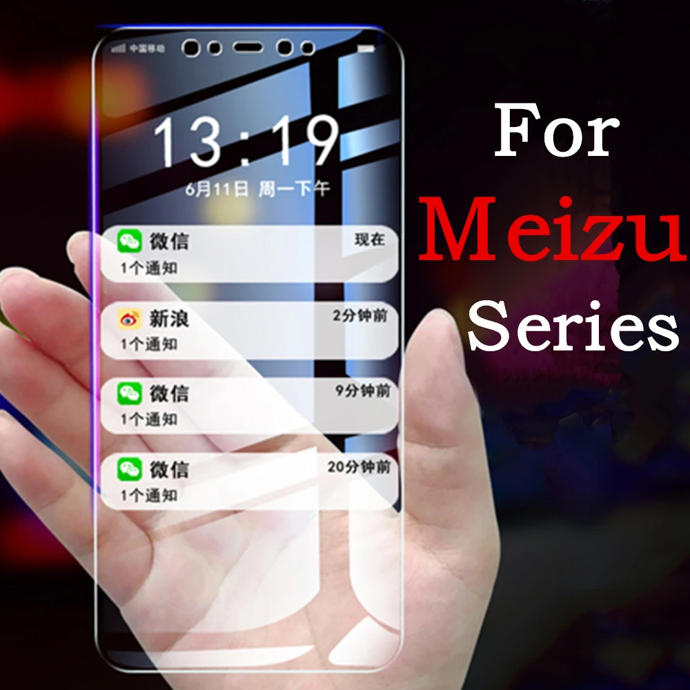 

for meizu m6 note protective glass m6s screen protector 5c tempered s6 m3 note m5 glas m3s protect u10 u20 protection 9h HD film