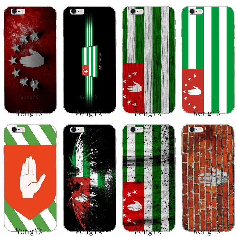 

National Abkhazia Vintage Country Flag Slim silicone Soft phone case For iPhone 4 4s 5 5s 5c SE 6 6s plus 7 7plus 8 8plus X