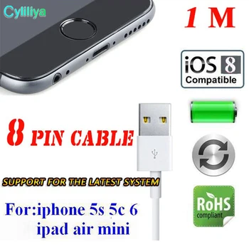 

Colorful 100PCS/LOT 1M/2/3M Long Charge Data Sync USB Cable for iPhone 5 6 6S plus 7 7plus iPhone 5s iPad Air Mini Colorful