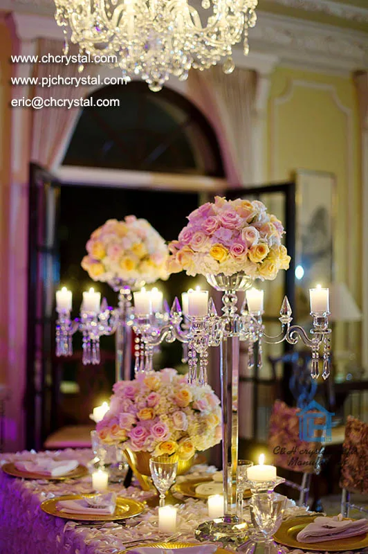 crystal candelabra for wedding cc006-4