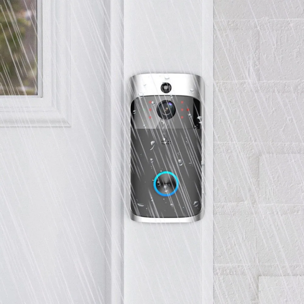 Дверной звонок wifi видео умный дверной Звонок камера системы безопасности HD видео в режиме реального времени аудио телефон приложение управление Инфракрасный ночного видения дверной Звонок