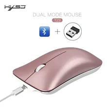 Розовое золото перезаряжаемая Беспроводная BT4.0 USB Двухрежимная игровая мышь геймер Inalambrico Мыши для ПК ноутбука эргономичный дизайн# es