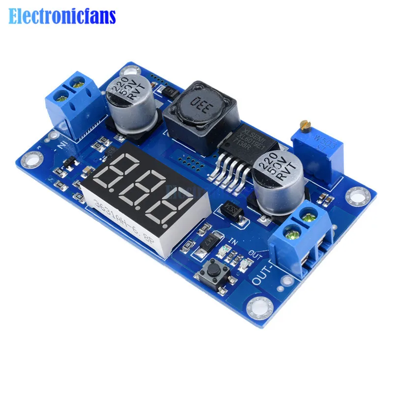 

DC-DC XL6009 Digital Boost Step Up Power Supply Module Adjustable 4.5-32V to 5-52V Step-up Voltage Regulator With LED Voltmeter