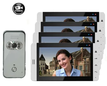 

Home Security Intercom System 7" Video Door Phone System Recording Monitor(optional) Touch Button 700TVL IR Camera 1V4
