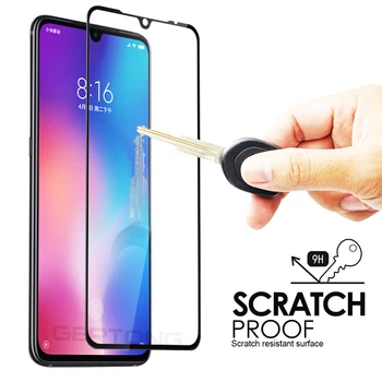Перейти на Алиэкспресс и купить Полное покрытие из закаленного стекла для Xiaomi mi A3 A2 cc9 cc9e CC9mt Meitu Edition mi 9 t Pro 9 se mi 9 t mi 9 t HD защита для экрана