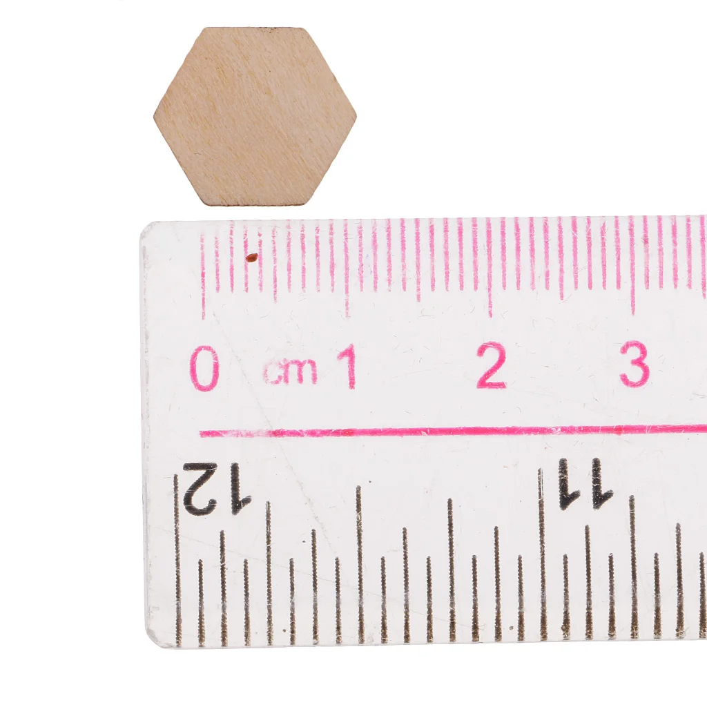 50/100/200pcs Wooden Hexagon Shapes MDF Cutouts Blank Embellishments Craft for DIY Scrapbooking Card Making Decoration Ornaments