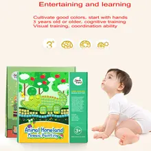 Merlot детская паста ручной работы мозаика животное наклейка эва Набор DIY творческие Обучающие игрушки подарки