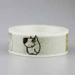 1,5 см милая собака клей клейкие ленты для Скрапбукинг DIY Craft Sticky деко маскировки японский Бумага васи клейкие ленты