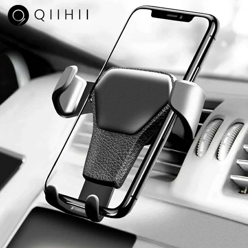 QIIHII Gravity Автомобильный держатель для телефона iphone смартфон Air Vent держатель для телефона Автомобильный держатель для мобильного универсальный телефон Подставка для автомобиля