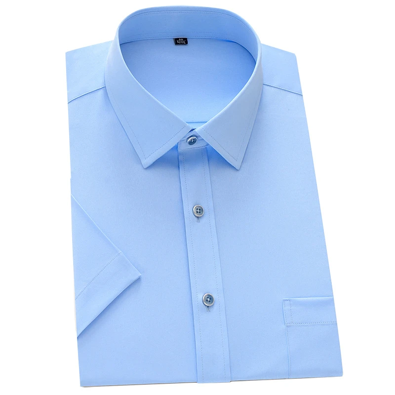 mens dress shirts short sleeve slim fit