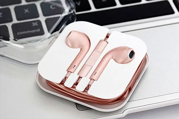 New arrive rose gold headsets earphones 