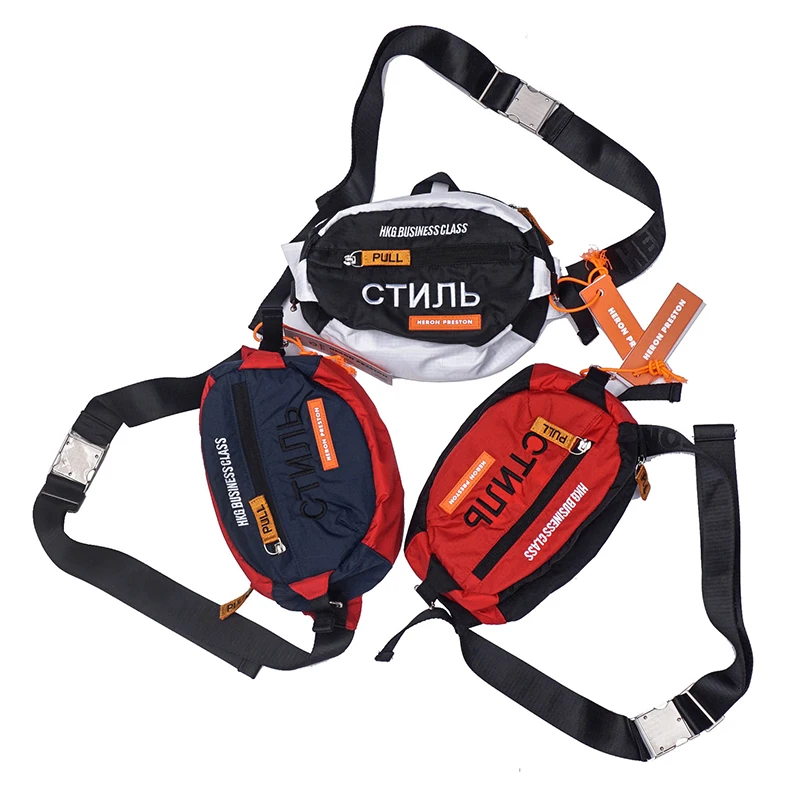 

Heron Preston Waist Bag Men Women 1:1 High Quality Hip Hop Streetwear Embroidery Packs Heron Preston Bag Across Shoulder Bag