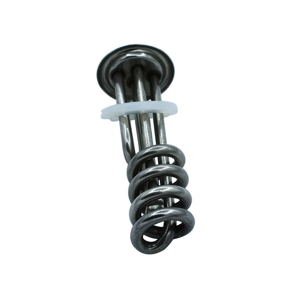 Spiral Water Heating Element For Water Boiler 220V 3KW 63mm Ring Flange Diameter Stainless Steel Electric Water Heating Heater