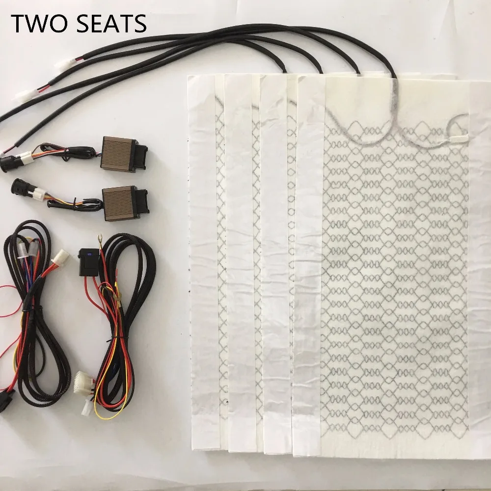 12 В Универсальный подогреватель сидений, Автомобильная подушка с подогревом, теплая поддержка, 4 цвета, символ, умный переключатель, 4 подогрева, крышка, часть для автомобиля