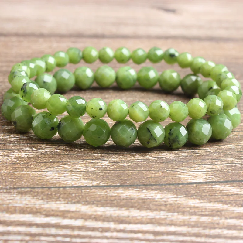 

Ling Xiang fashion natural Jewelry faceted Add jades stone beads Bracelet DIY Charms Men Strand Beads Yoga Women Bracelets