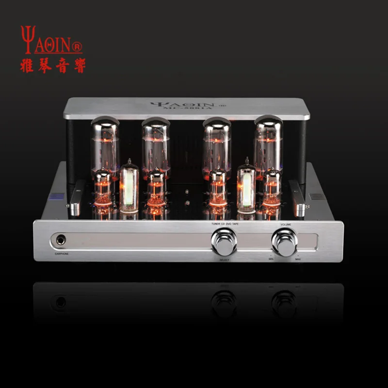 YAQIN MC-5881A Hifi ламповый усилитель аудио стерео вакуумный ламповый усилитель домашний ламповый предусилитель Трубка аудио усилитель