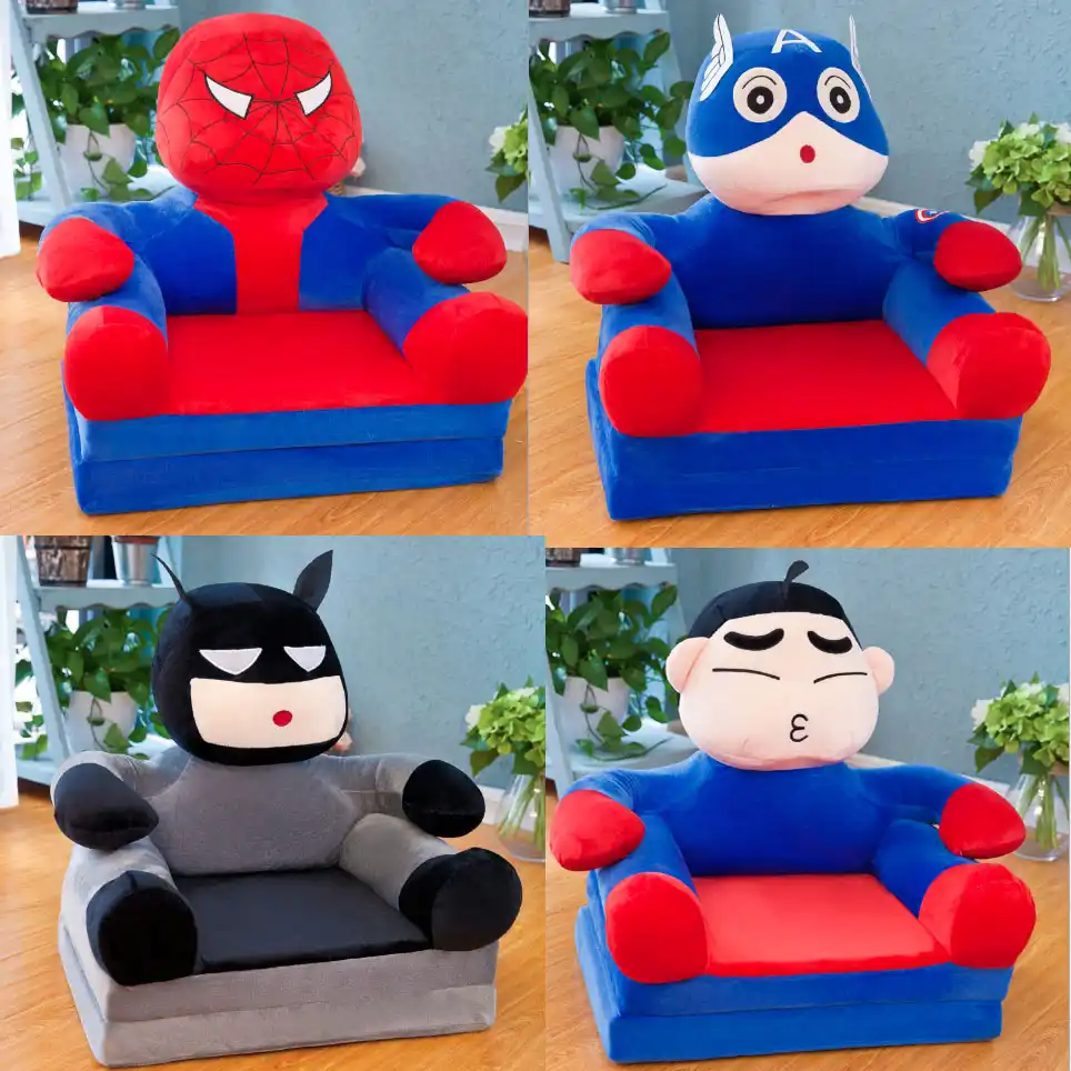 Newest Folded Children Cartoon Sofa Baby Seat Chair Bed With Filler Portable Infant Seats Kids Sofas Foldable Chairs M J Liunian