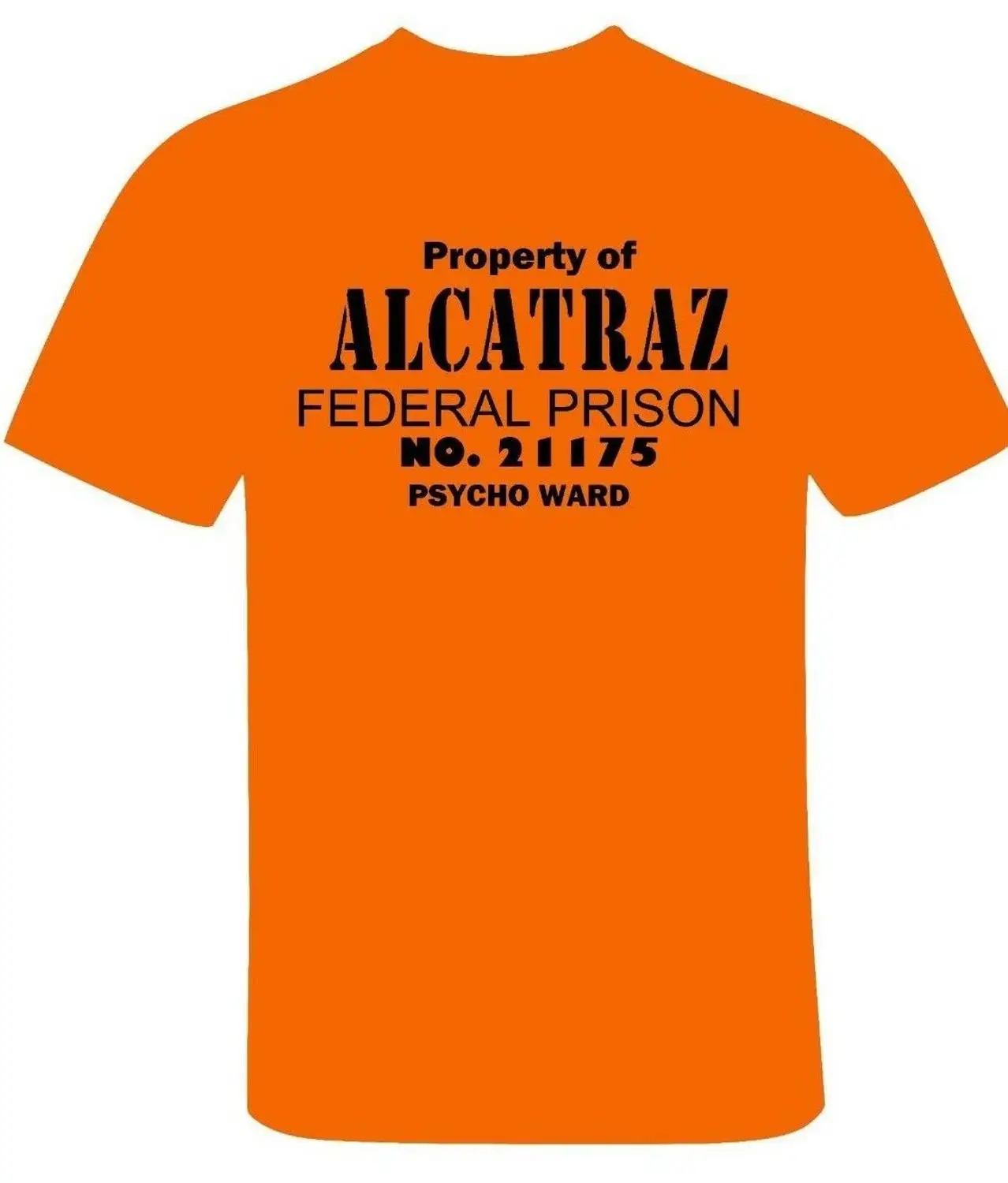 Мужские свойства Alcatraz остров футболка летняя брендовая Повседневная забавная хлопковая футболка с коротким рукавом Новинка футболка - Цвет: Кораллово-Красный