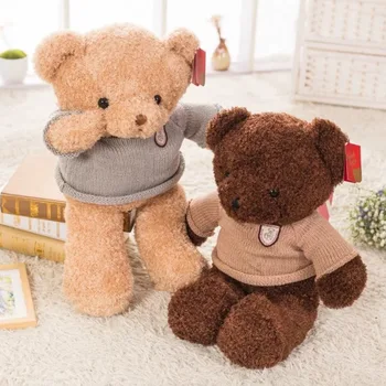 

45/60cm Sweater Teddy Bear Stuffed Plush Animals For Baby Girls Kids Lover Children Best Christmas/birthday Gift Plush Toy Bear