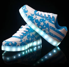2017 new mens Led shoes adults light up luminous shoes zapatos mujer fashion shoes star USB charging Shining shoes zapatos mujer