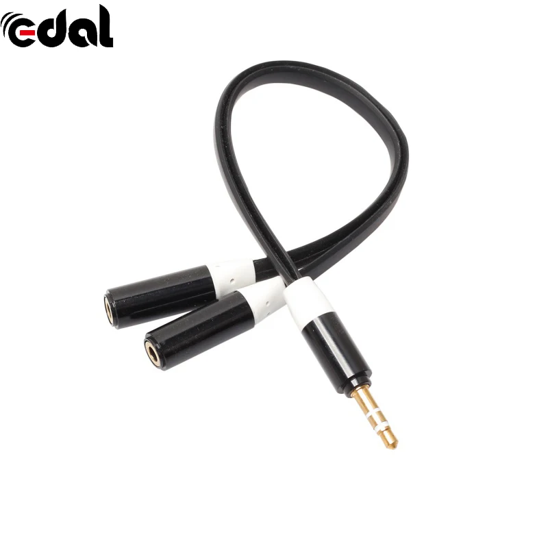 

3.5mm Stereo Audio Aux Cable Male To 2x Female Stereo Extension Headphones Splitter Cord For MP3/MP4 player For PC Phone