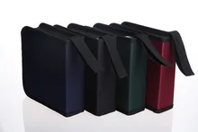 Hot 40 disc Oxford Fabric CD DVD Storage Case Holder Two Sides Storage Cover Box Case Disc Organizer Wallet Bag Album