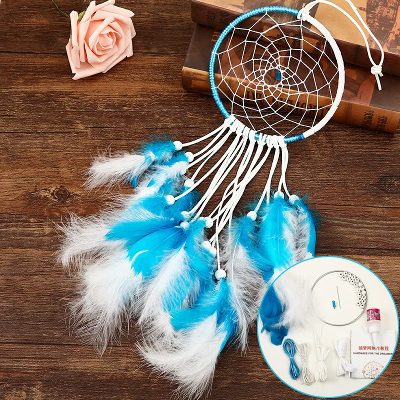 

DIY Hand Made Material Bag Dream catcher Tomorrow Star Creative Wall Hangings Children Wishing Gifts Improve Hands-on Ability