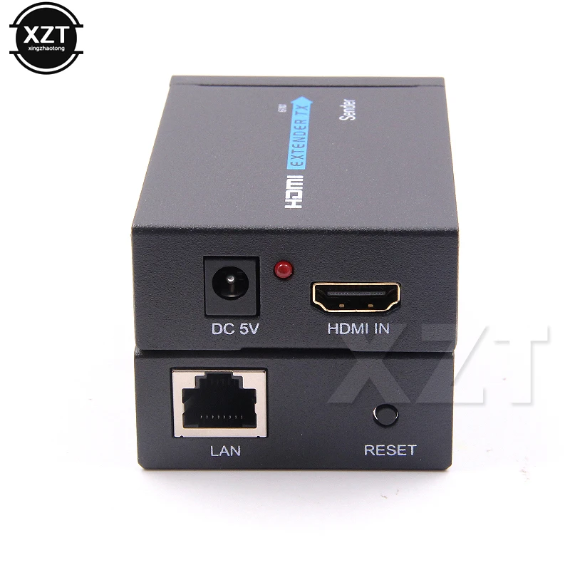 HDMI удлинитель 1080p 3D передатчик приемник через Cat 5e/6 RJ45 Ethernet конвертер