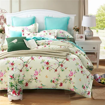 

Unihome 100% Cotton Duvet Cover Sets, Print Floral Pattern Design, Full Queen Size Bedding set(NYHX)