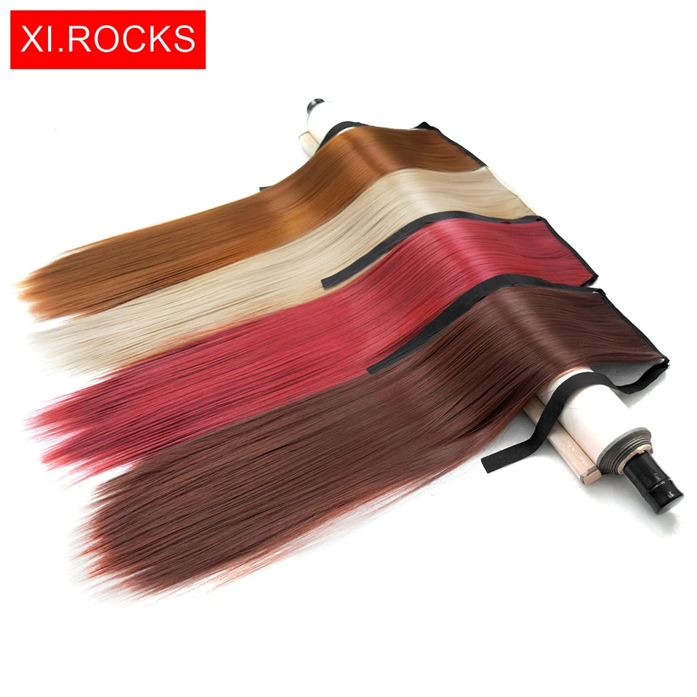 1 шт. накладные синтетические волосы Xi Rocks На клипсе конский хвост Длинные для