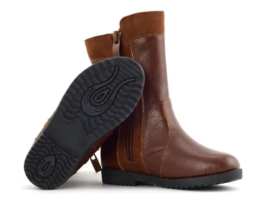 Girl knee high snow boots-18