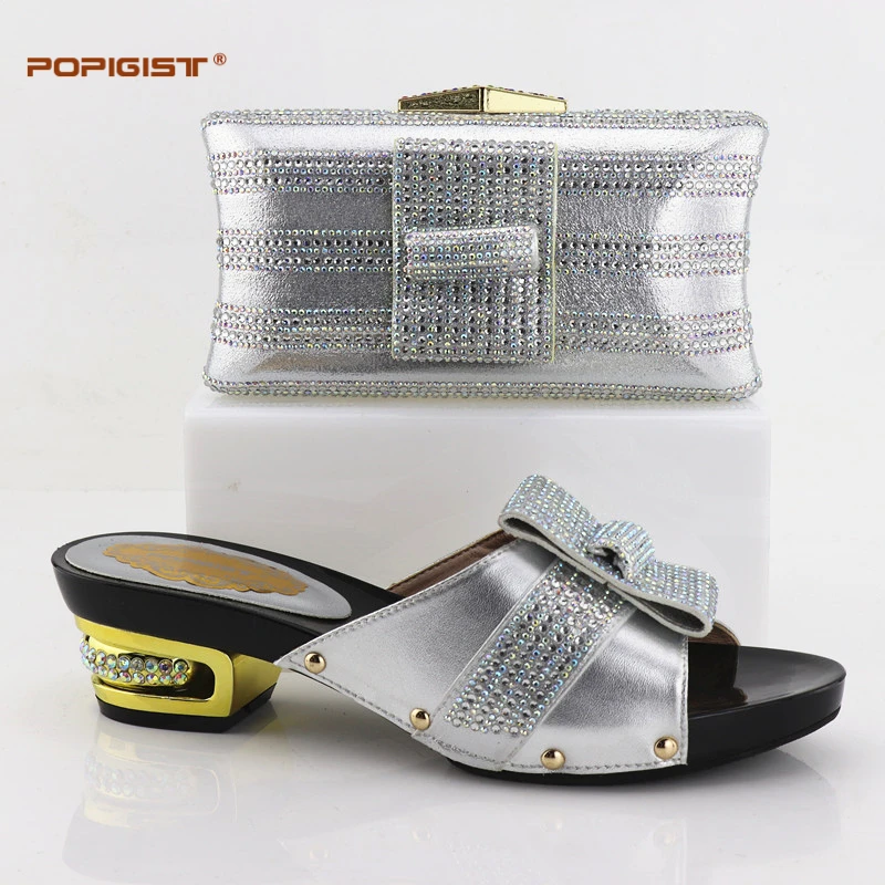 Mariage yellow Nigérian Italie Ensemble De Pour Cristal 2019 Sac Couleur Bleu Et Assorti Chaussures blue Femmes Les Assorties Nouveau Black silver red x7qfp
