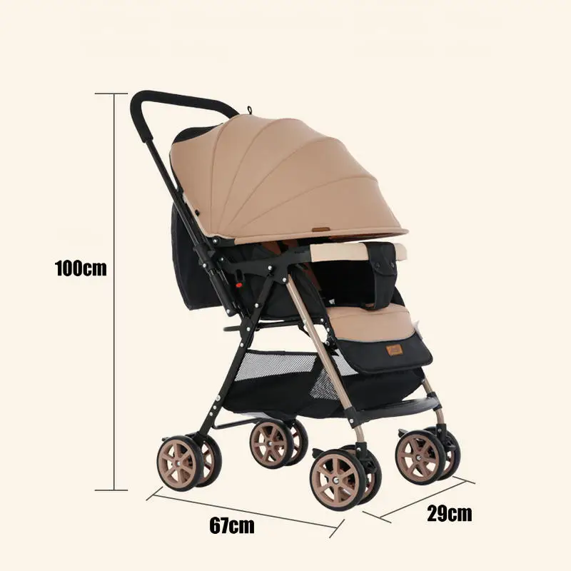  Two Way Push Baby Stroller with Foot Cover 6.5KG lightweight baby carriage can sit can lie stroller