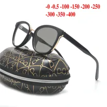 Новые женские солнцезащитные фотохромные готовые очки для близорукости светочувствительные хамелеоны антибликовые меняющие цвет линзы очки по рецепту NX