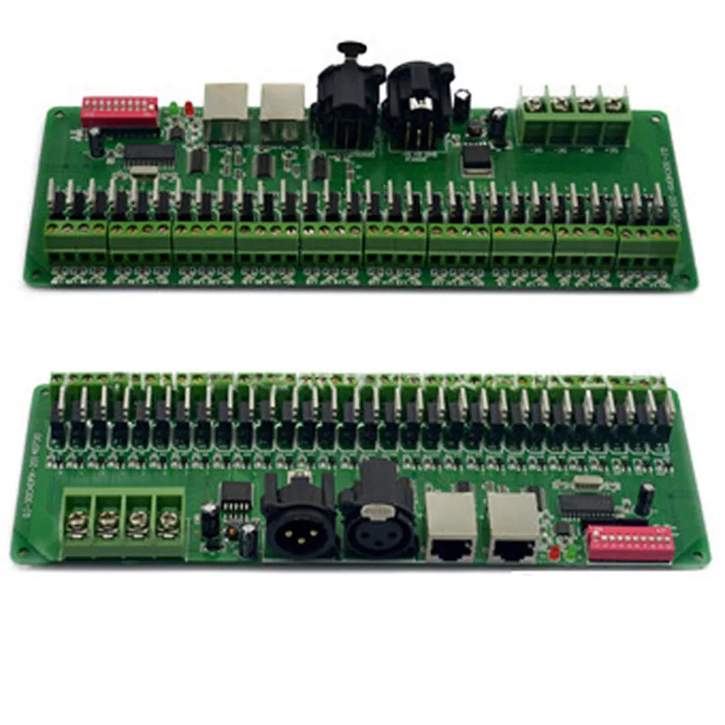 30 каналов DMX 512 rgb контроллер светодиодной ленты dmx декодер диммер драйвер DC9V 24V для