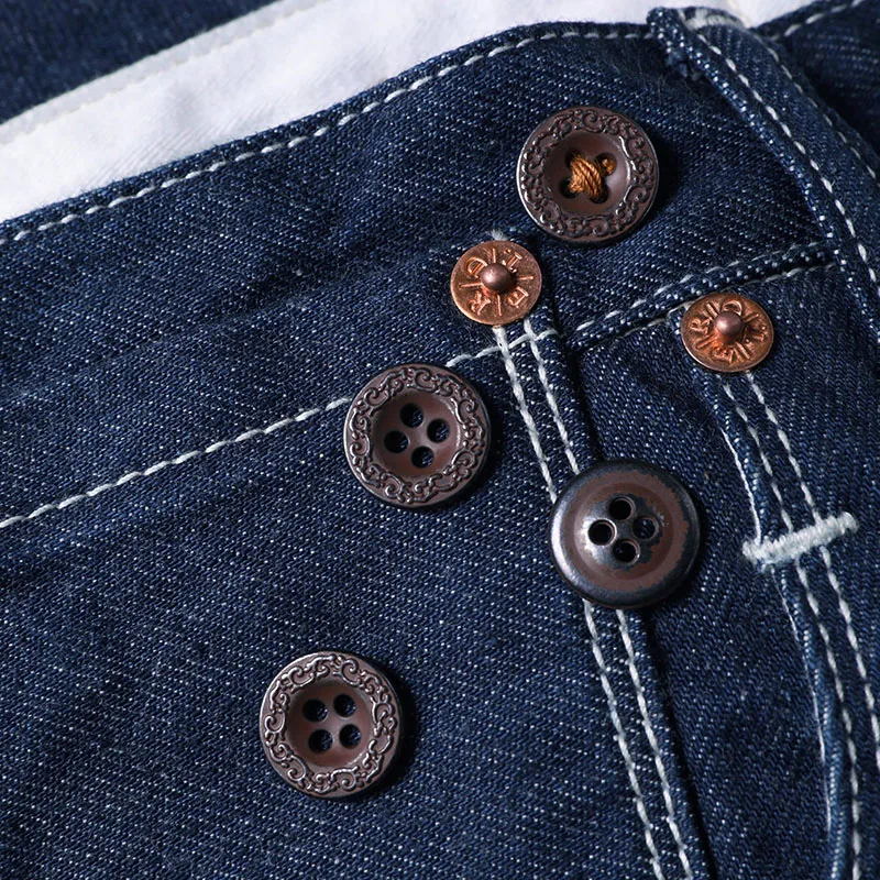 Buy GS-0001 Read Description! 14 OZ raw indigo selvage denim pants sanforised thick raw denim jean