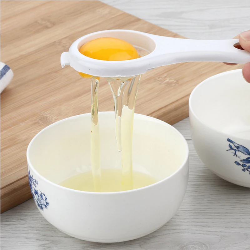 1 шт. пищевой пластик белый желток сепаратор для яиц разделитель кухонные аксессуары инструмент для приготовления выпечки Сепаратор для яиц разделитель инструменты