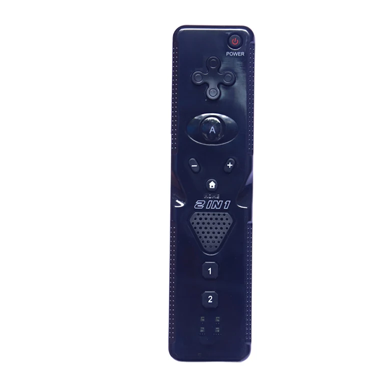 new 1pcs Built-in Motion Plus Remote Controller for Wii Gamepad With Silicone Case and Hand Strap for wii command 