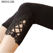 NDUCJSI Femme Pants Elastic Triangle Leggins Cropped Trousers Candy
Colors Women Hollow Leggings Autumn Casual Cotton Legging