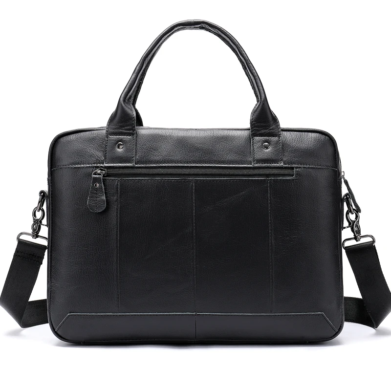 US $45.90 Westal Leather Laptop Briefcases Bags For Men Leather Briefcase Male Totes Business Document Bag Men Messenger Bags 8626