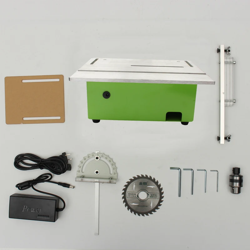 Portable BenchTop Table Multifunction Mini Table Saw Miniature DIY Woodworking Carving Saws Cutting Polishing Engraving Machine