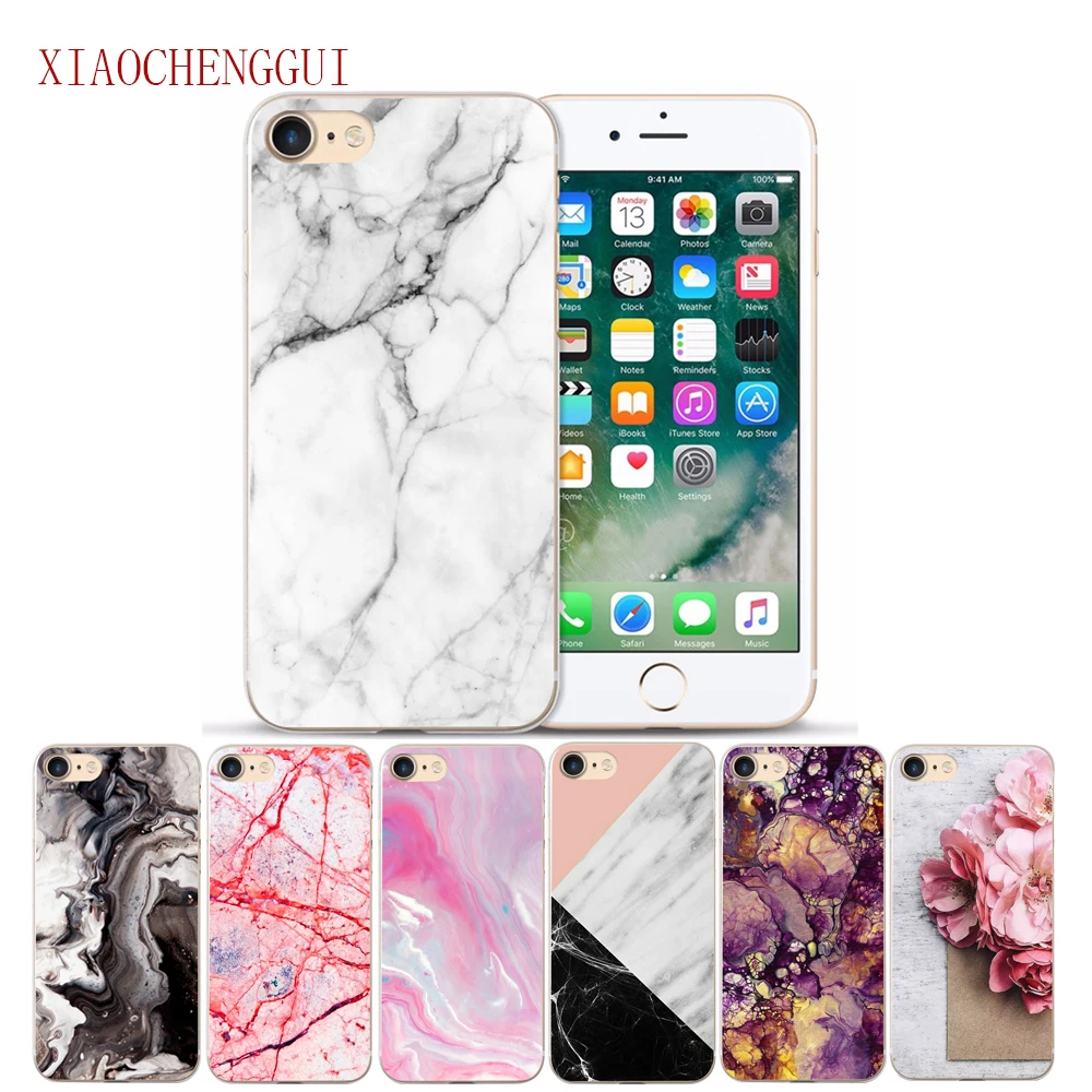 

Granite Scrub Marble Stone image Painted Soft Silicone Phone Case For iphone 5s 5 SE 6 6s 8 6/7/8 plus x