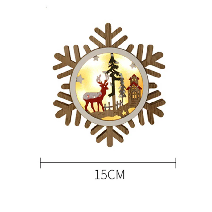 Thrisdar снежинки Рождественская елка звезда в форме сердца Волшебная светлая гирлянда Питание от батареи вечерние свадебные праздники Рождественский лось свет - Испускаемый цвет: Snowflakes