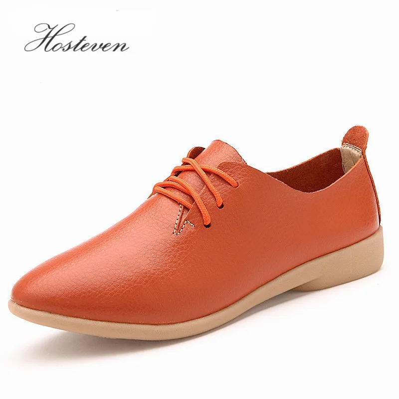 Women S Shoes Soft Genuine Leather Flats Fashion Casual Woman Driving Loafers Moccasins Shoes Large Size