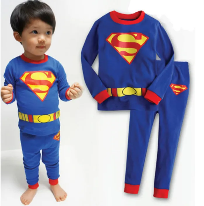 2pcs Spiderman Batman Superman Baby Boys Kids Children Infantil T Shirt Top Pants Pajamas Pyjamas Pijamas Set Ropa De Bebe Pants Pajama Spiderman Pajama Pantskids Boy Pijama Aliexpress