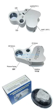 

Free Shipping 10X 18mm 20X 21mm Five Elements Triplet Magnifier Eye Loupe Jewelers Loupe 50pcs/lot
