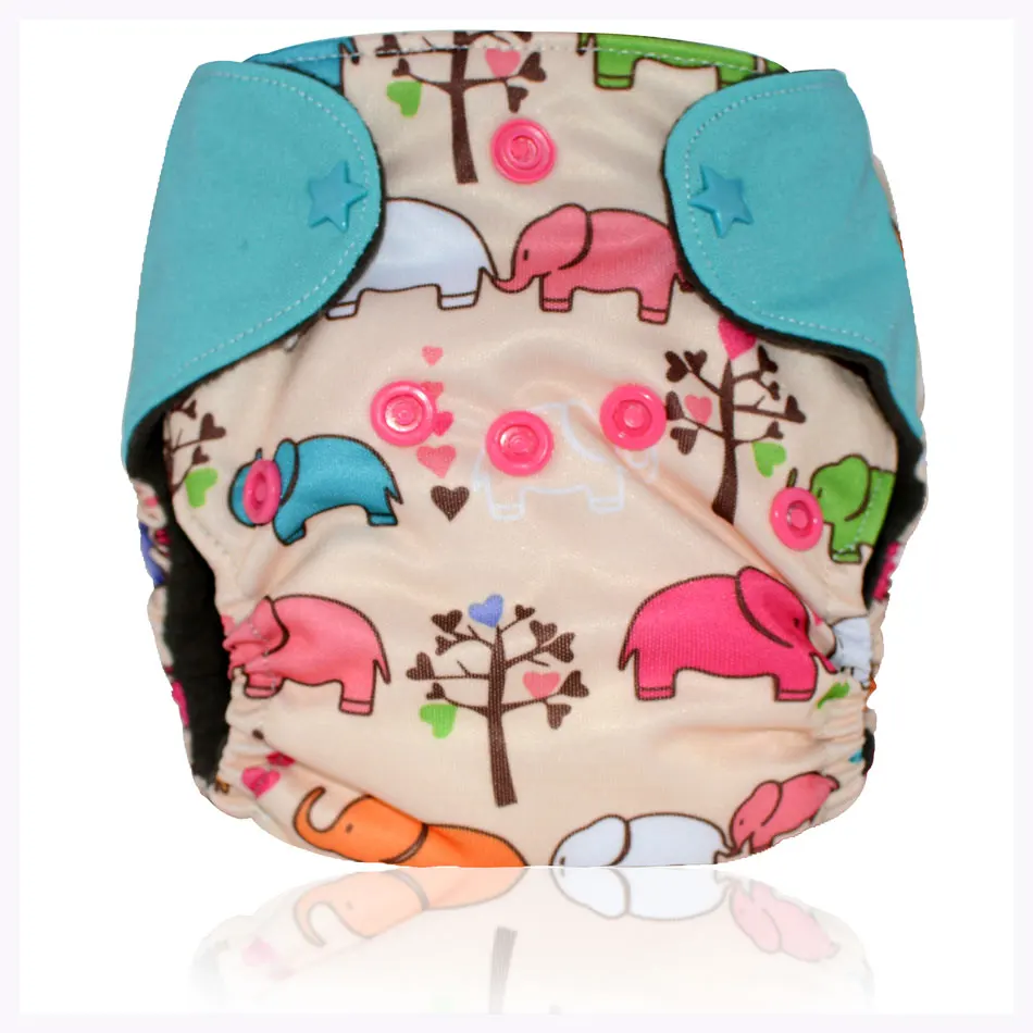 Miababy (5 шт./лот) Подгузники/подгузники из бамбуковой ткани с древесным углем для